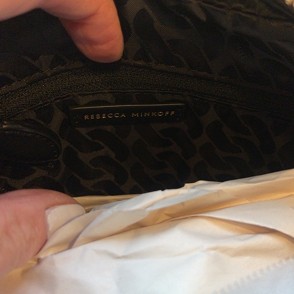 SOLD!!!!! NWT REBECCA MINKOFF EDIE ZIP SHOULDER LEATHER BAG IN CIGARO - Picture 12 of 12